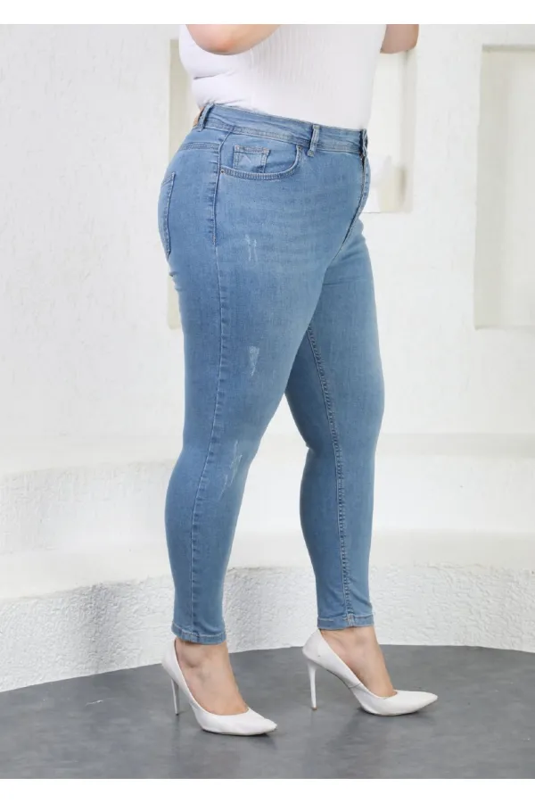 Yıpratmalı Kot Pantolon  519-15-(34-40)