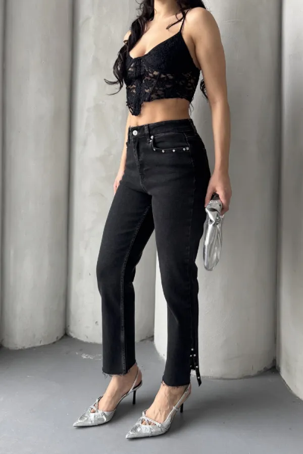 Flare Leg Mom Jeans 1774-23-(28-33) Flare Leg Mom Jeans 1774-23-(28-33)
