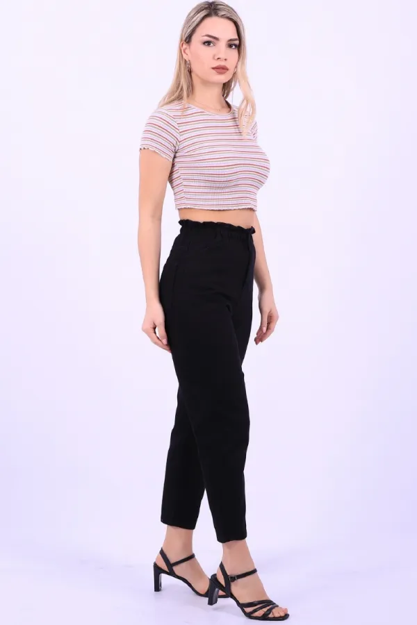 Beli Lastikli Kot Pantolon  759-07-(27-32)