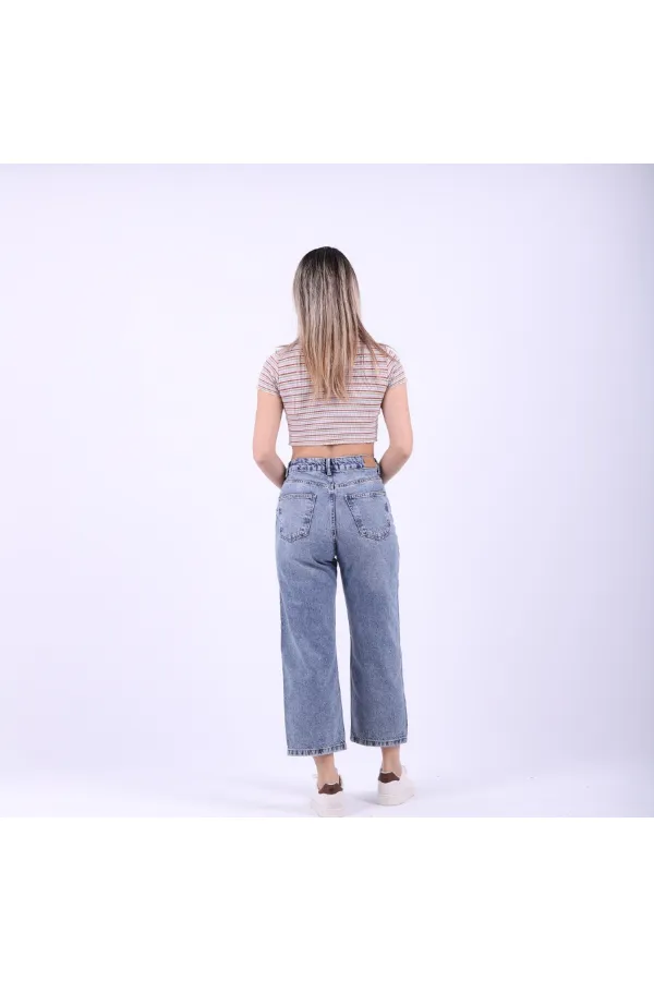 Relax Bol Paça Straıght Kot Pantolon  997-06-(28-33)