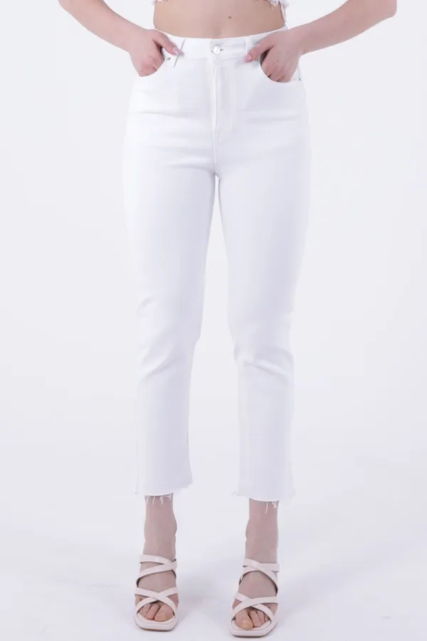 Dikişsiz Paça Mom Fit Kot Pantolon  764-50-(27-32)