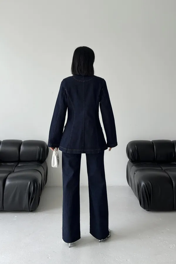  6248-17-(S-XL) Slubbed Navy Blue