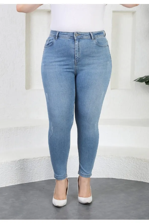 Yıpratmalı Kot Pantolon  519-15-(38-44)