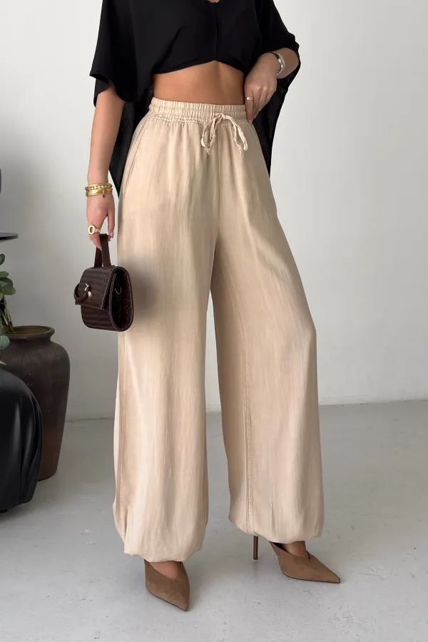 Beli ve Paçası Lastikli Pantolon  HS720-65-(S-XL)