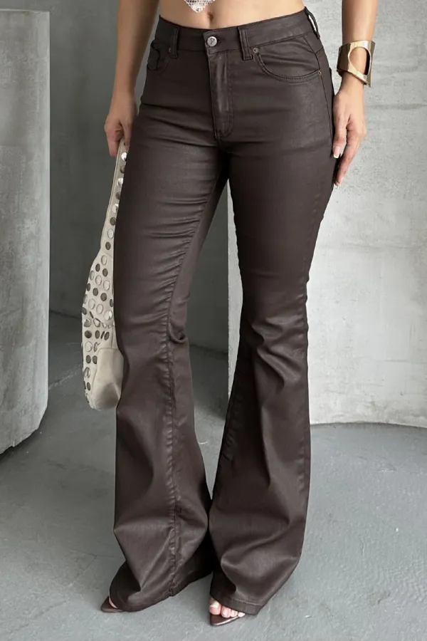 Flare Jean 7071-78-(27-32) Brown