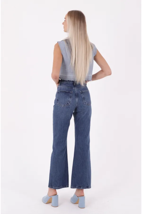 Palazzo Relax Kot Pantolon 7018-01-(28-33) Palazzo Relax Kot Pantolon 7018-01-(28-33)