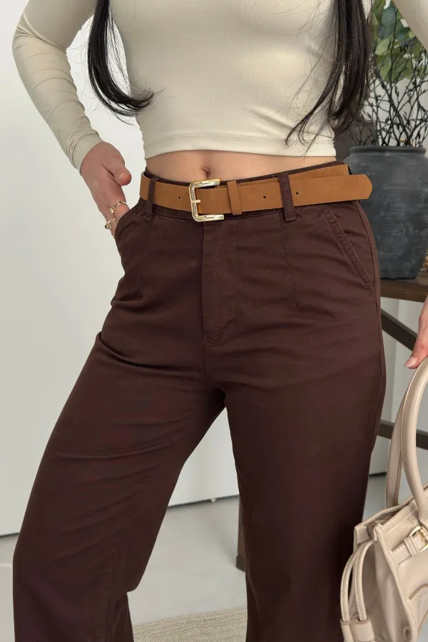 Jean with Dart Detail  7069-78-(27-32) Brown