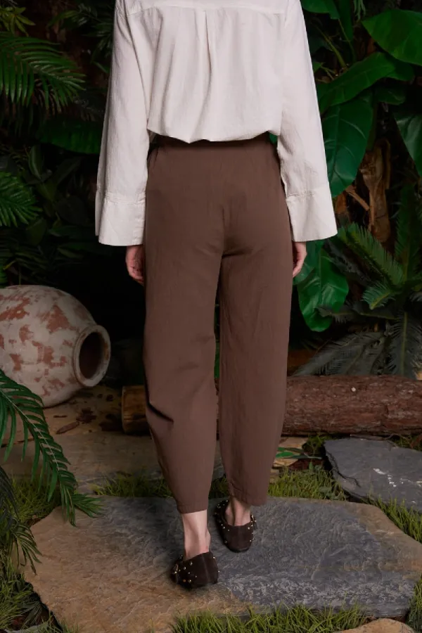 Balloon Linen Trousers HS705-78-(S-XL)