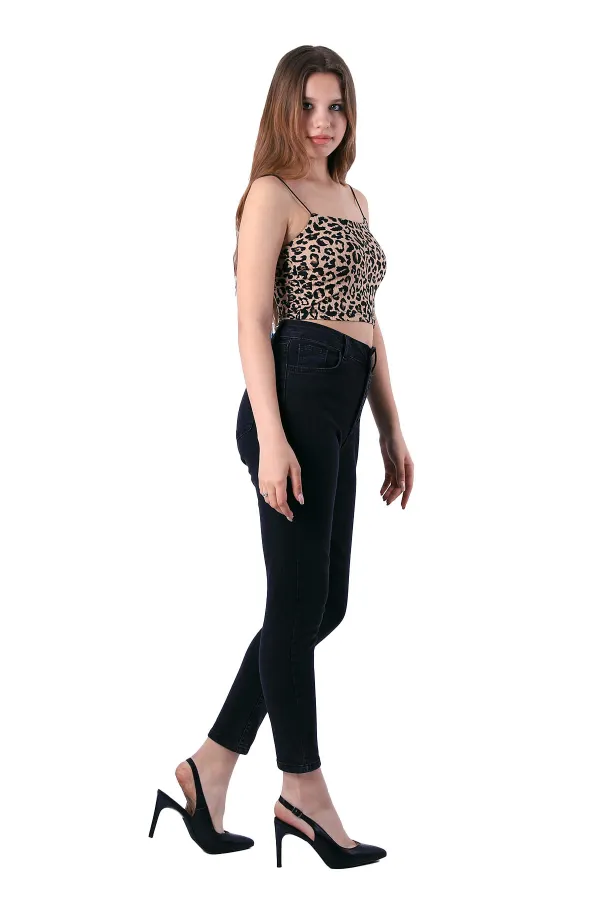 Önü 5 Düğmeli Skinny Kot Pantolon 755-23-(28-33)