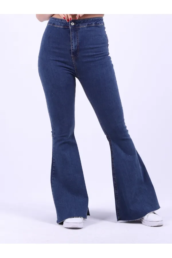 Ekstra İspanyol Cepsiz Pantolon  944-26-(27-32)
