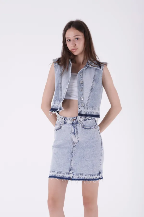 Kısa Boy Kot Etek 1044-08-(S-XL-6) Kısa Boy Kot Etek 1044-08-(S-XL-6)