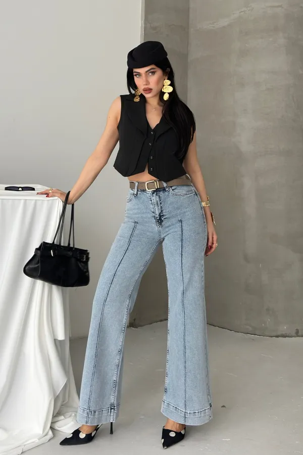 Çımalı Kot Pantolon  7163-08-(27-32)