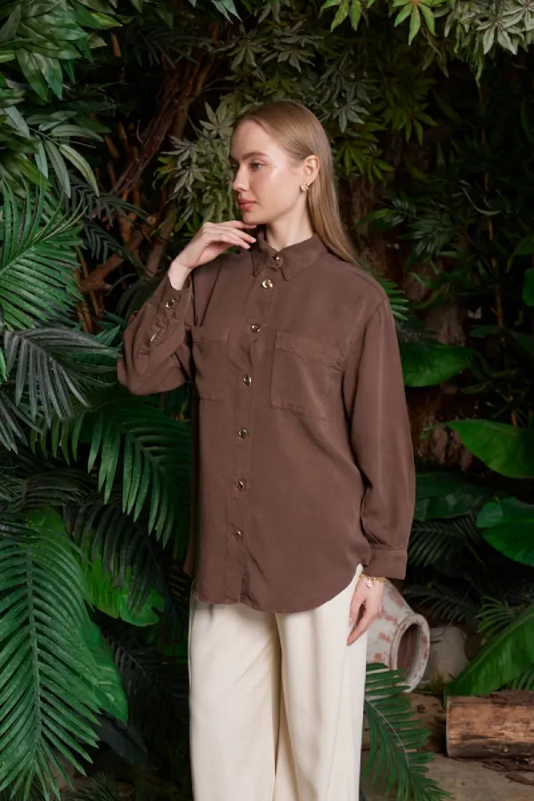 Cepli Oversize Keten Gömlek HS609-78-(S-XL) Cepli Oversize Keten Gömlek HS609-78-(S-XL)