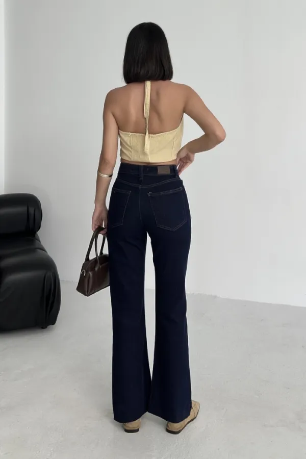 İspanyol Mom Fit Kot Pantolon  1706-17-(27-32)