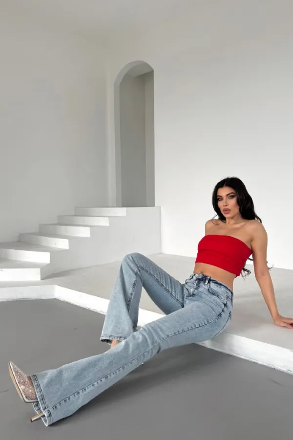 İspanyol Skinny Kot Pantolon 867-08-(27-32)