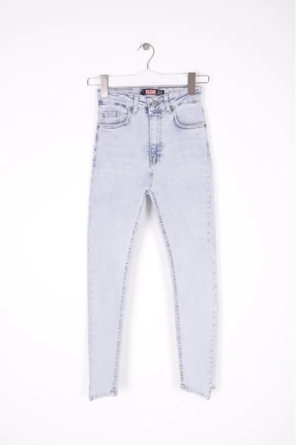 Asimetrik Paçalı Kot Pantolon 935-08-(26-28) Asimetrik Paçalı Kot Pantolon 935-08-(26-28)