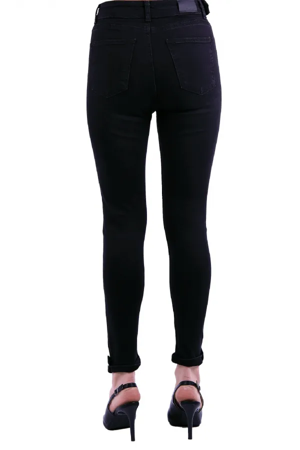 Kemerli Düğmeli Kot Pantolon 754-03-(26-31) Kemerli Düğmeli Kot Pantolon 754-03-(26-31)