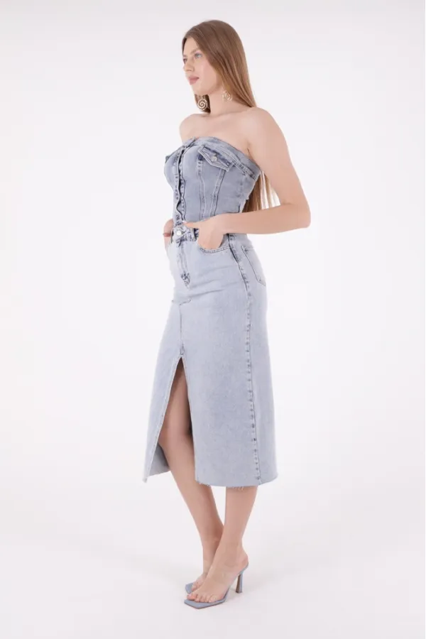 Uzun Kot Etek 1022-08-(S-XL-6) Uzun Kot Etek 1022-08-(S-XL-6)