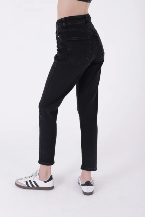 High Waisted Comfort Slim Ankle Length Jean  896-23-(32-36) Regular Anthracite