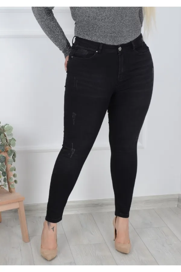 Yıpratmalı Kot Pantolon 519-03-(38-44-8) Yıpratmalı Kot Pantolon 519-03-(38-44-8)