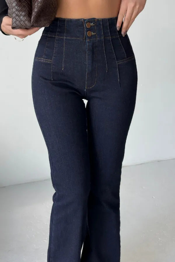 Pensli İspanyol Kot Pantolon 7021-17-(26-31)