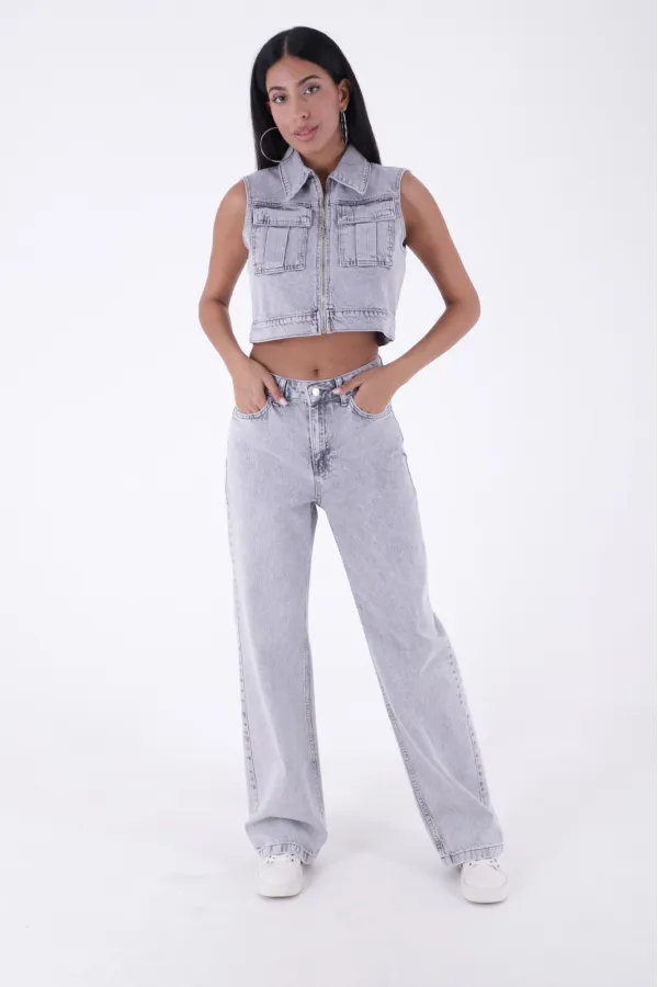 Bol Paça Relax Kot Pantolon  718-32-(26-31)