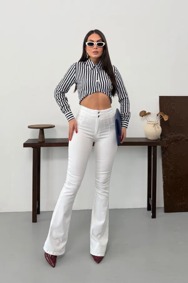 Pensli İspanyol Kot Pantolon  7021-50-(27-32)