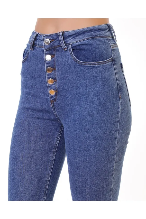Önü 5 Düğmeli Skinny Kot Pantolon  755-27-(30-36)