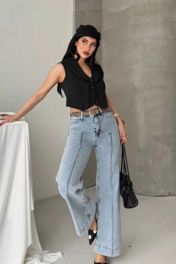 Çımalı Kot Pantolon  7163-08-(27-32)
