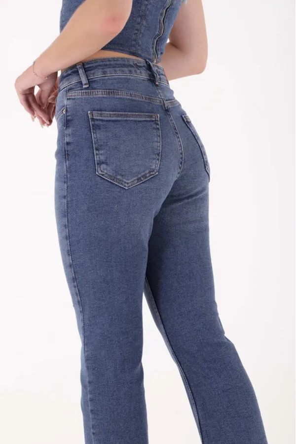 İspanyol Mom Fit Kot Pantolon  1706-01-(26-30)