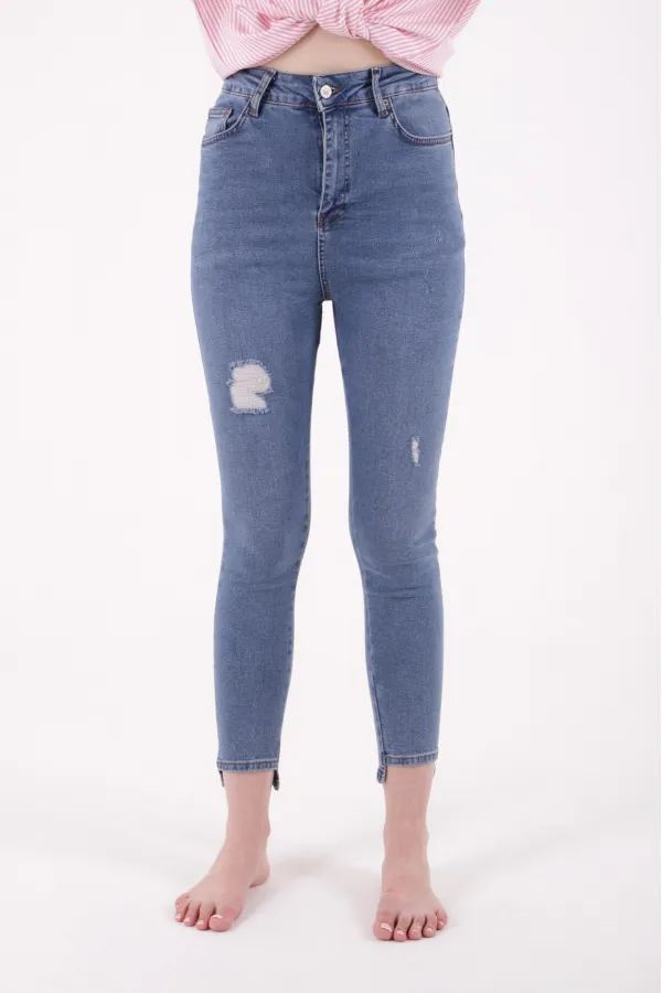 Asimetrik Paça Kot Pantolon 713-06-(28-33) Asimetrik Paça Kot Pantolon 713-06-(28-33)