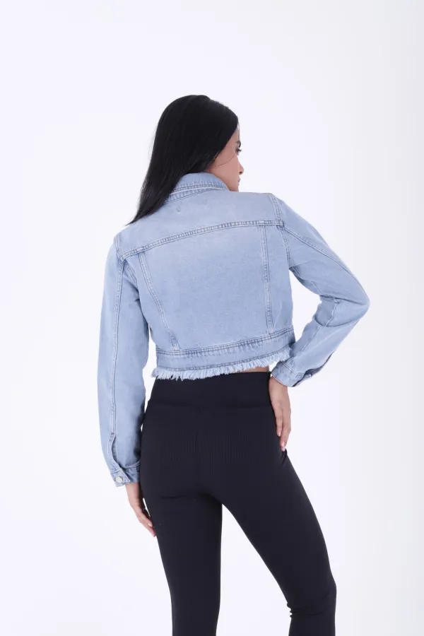 Fermuarlı Kot Ceket 6017-42-(S-XL-6) Fermuarlı Kot Ceket 6017-42-(S-XL-6)