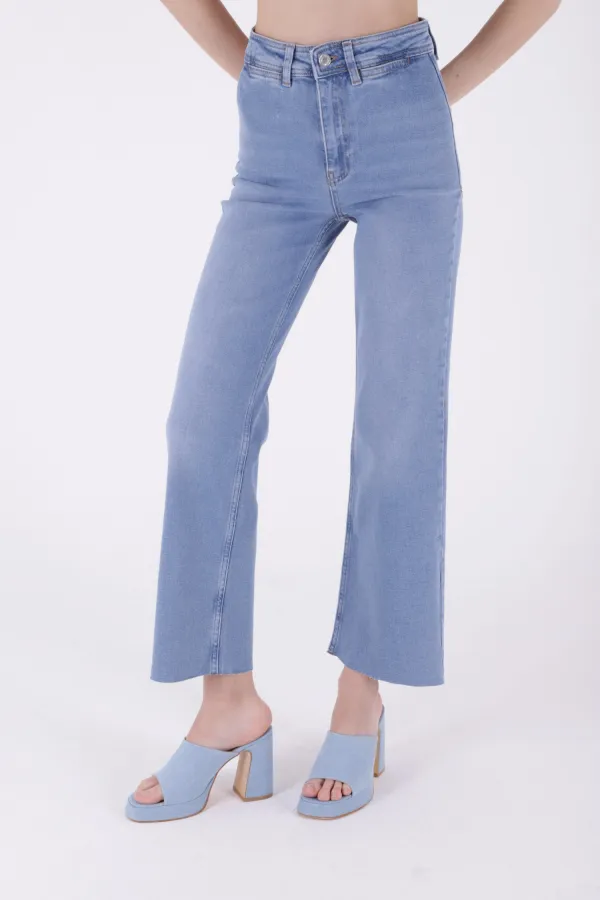 Wide Leg Palazzo Jeans 1710-15-(27-32) Wide Leg Palazzo Jeans 1710-15-(27-32)