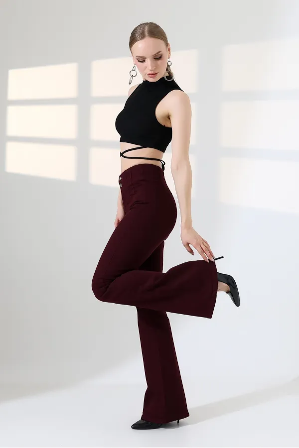 Pensli İspanyol Kot Pantolon  7021-82-(27-32)