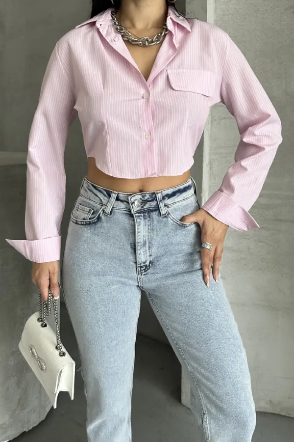 Seamless Mom Jeans 7064-08-(28-33) Snow Light Blue