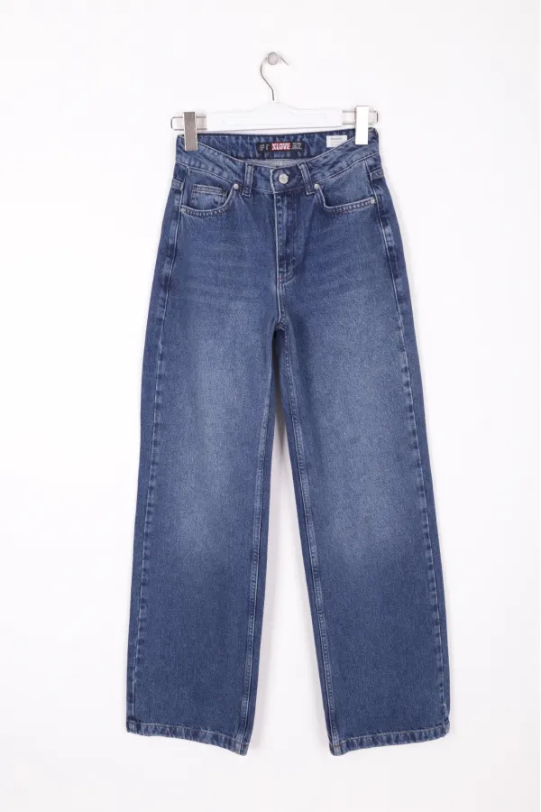 Wide Leg Relax Jeans 718-01-(28-33)