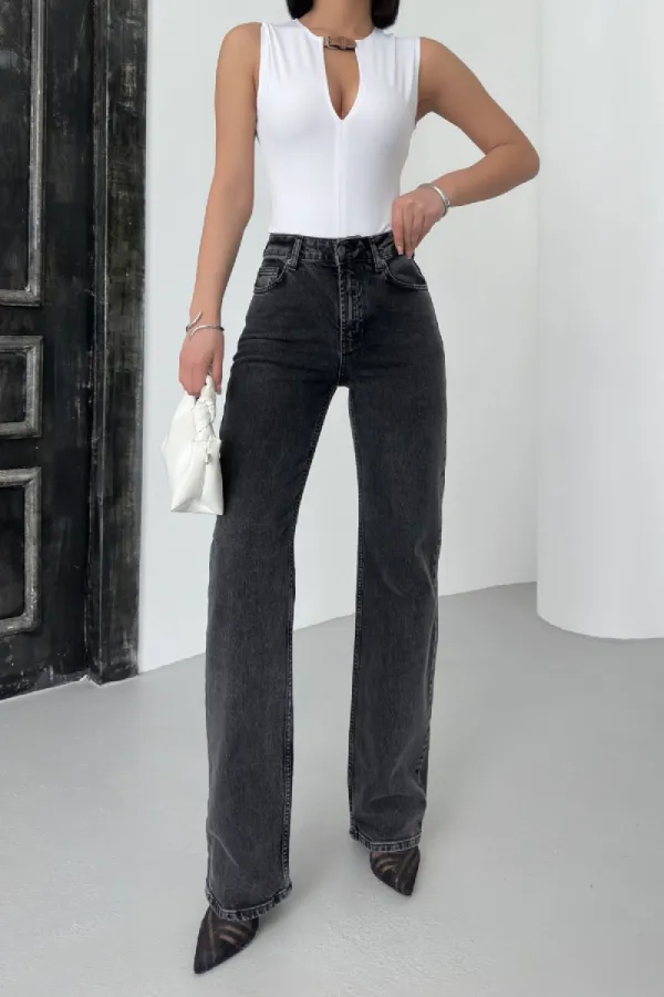 Yüksel Bel Straight Kot Pantolon 7033-33-(28-33)