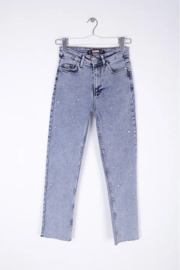 Droplu Mom Fit Pantolon  1724-08-(26-28)