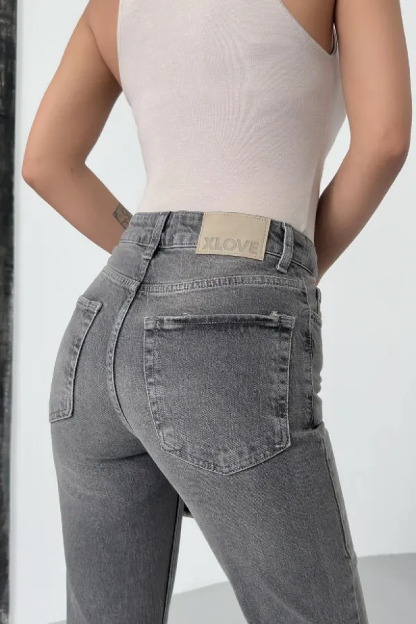 Yüksel Bel Straight Kot Pantolon 7033-29-(28-33)