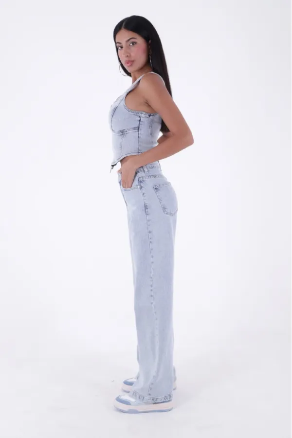 Bol Paça Relax Kot Pantolon  718-42-(26-31)