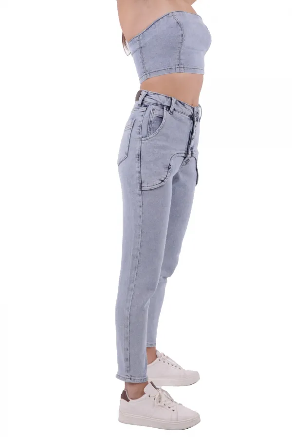 Ön Ağı Parçalı Pantolon  1785-08-(26-31)