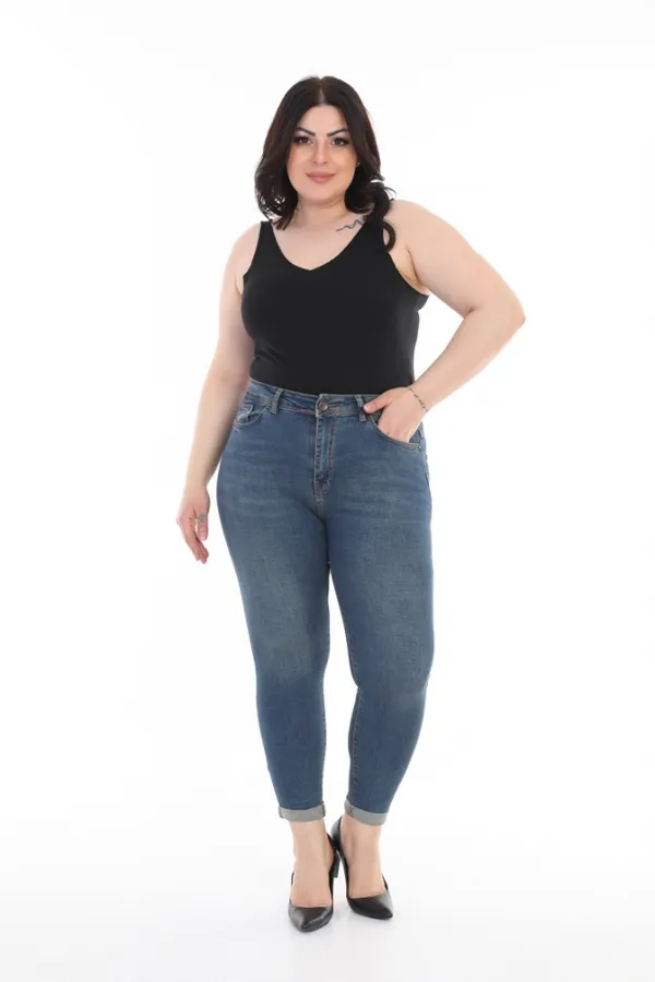 Duble Paça Kot Pantolon  520-02-(48-54)