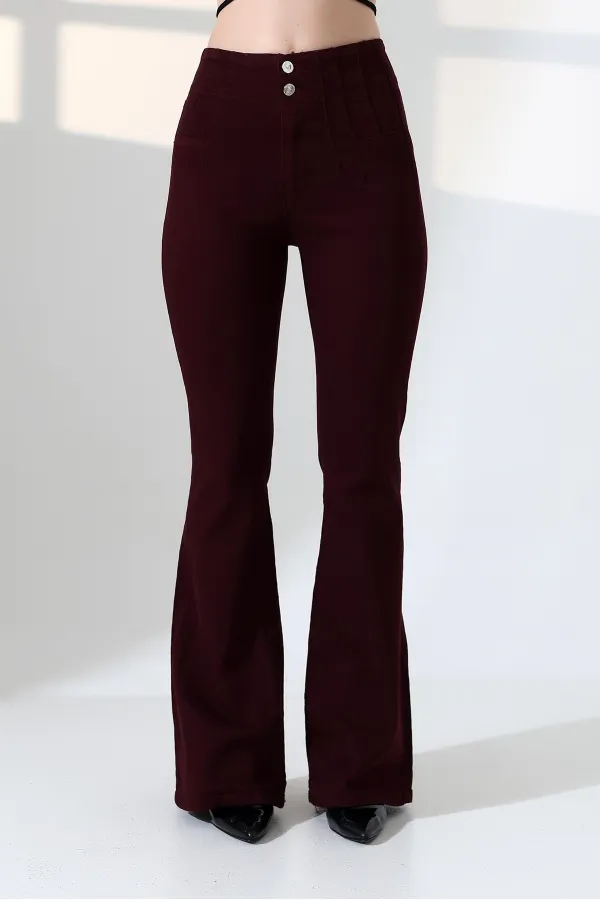 Pensli İspanyol Kot Pantolon  7021-82-(27-32)