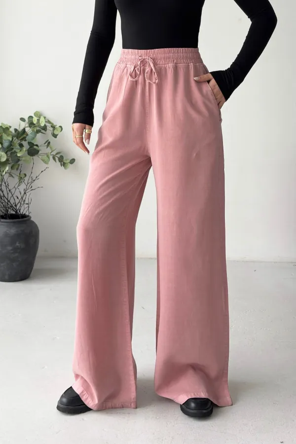 Lastikli Palazzo Pantolon  HS708-95-(S-XL)