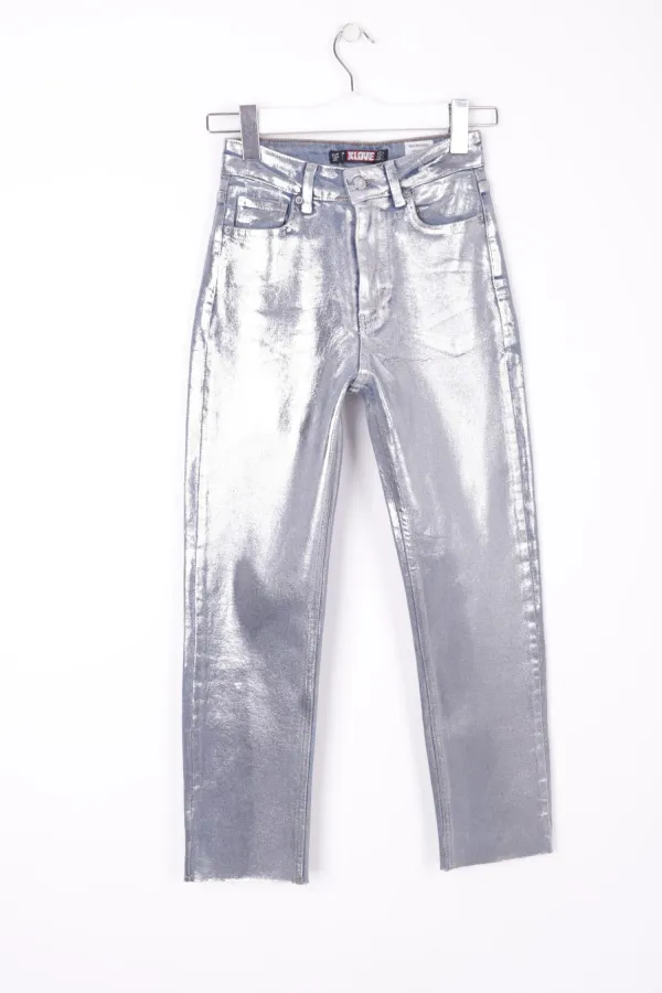 Dikişsiz Paça Mom Fit Kot Pantolon  764-48-(28-33)