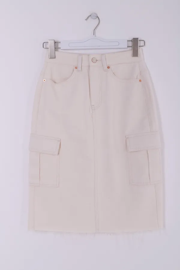 Kargo Cepli Kot Etek  1043-80-(XS-XL-6)