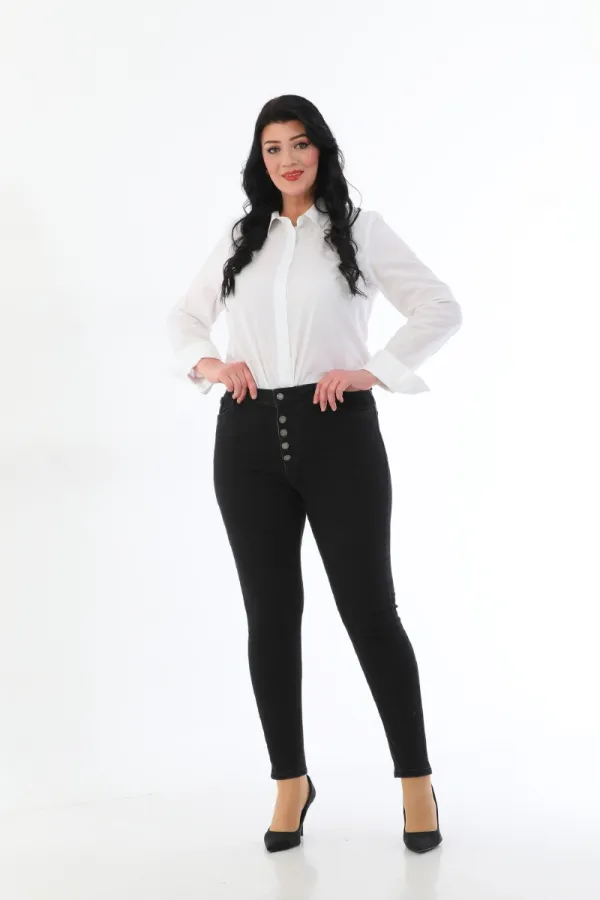 Beş Düğmeli Skinny Kot Pantolon 555-23-(34-40-6)