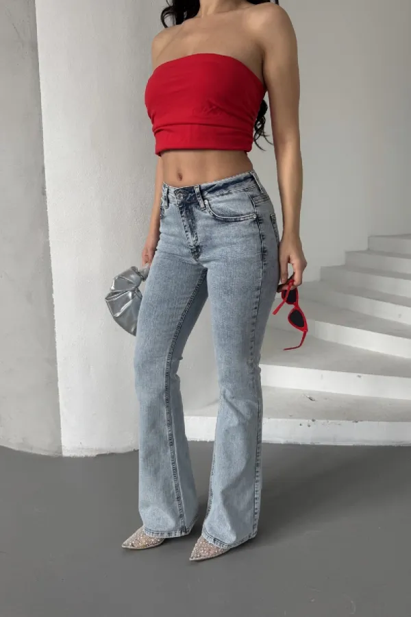İspanyol Skinny Kot Pantolon 867-08-(27-32)