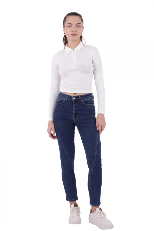 Parçalı Mom Pantolon 778-26-(26-31)