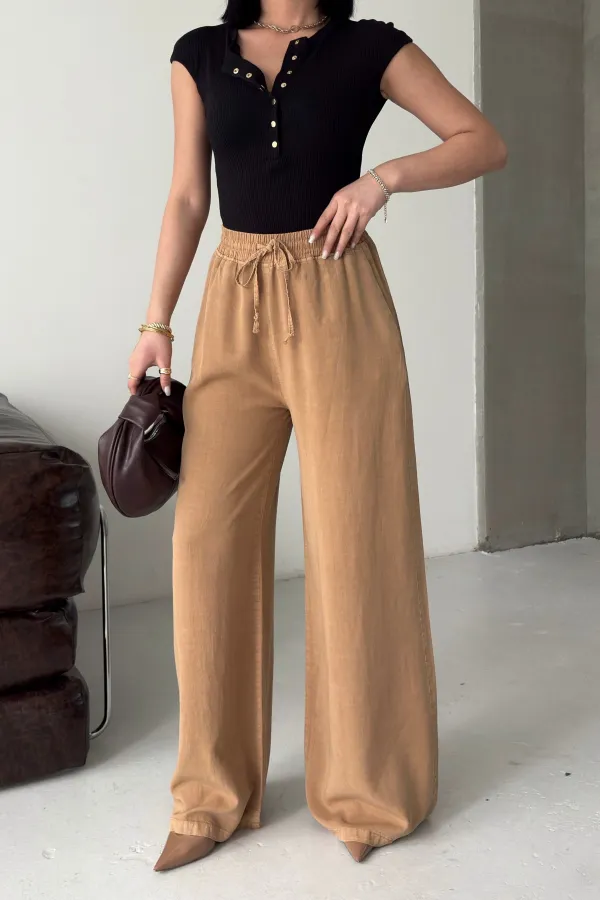 Lastikli Palazzo Pantolon  HS708-99-(S-XL)